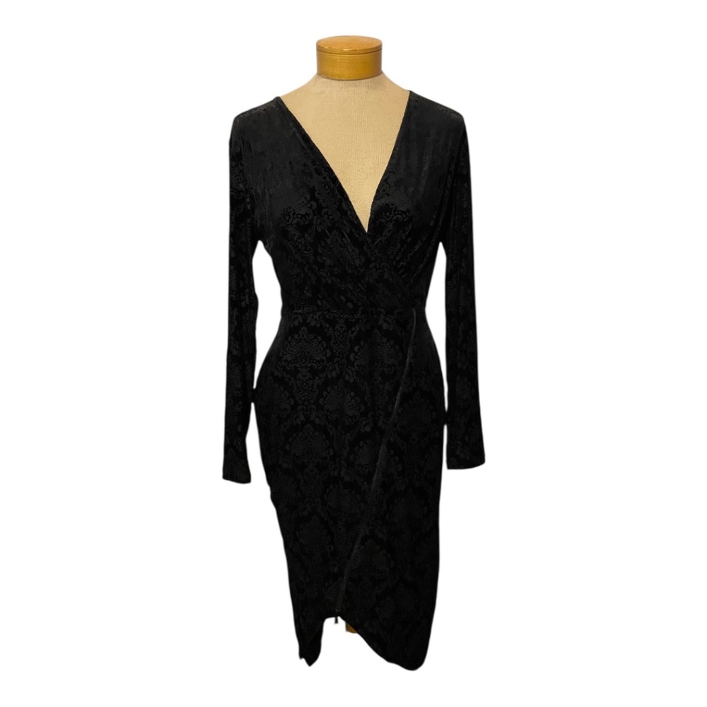 Women's Rachel Roy Black Velvet Dress Size L